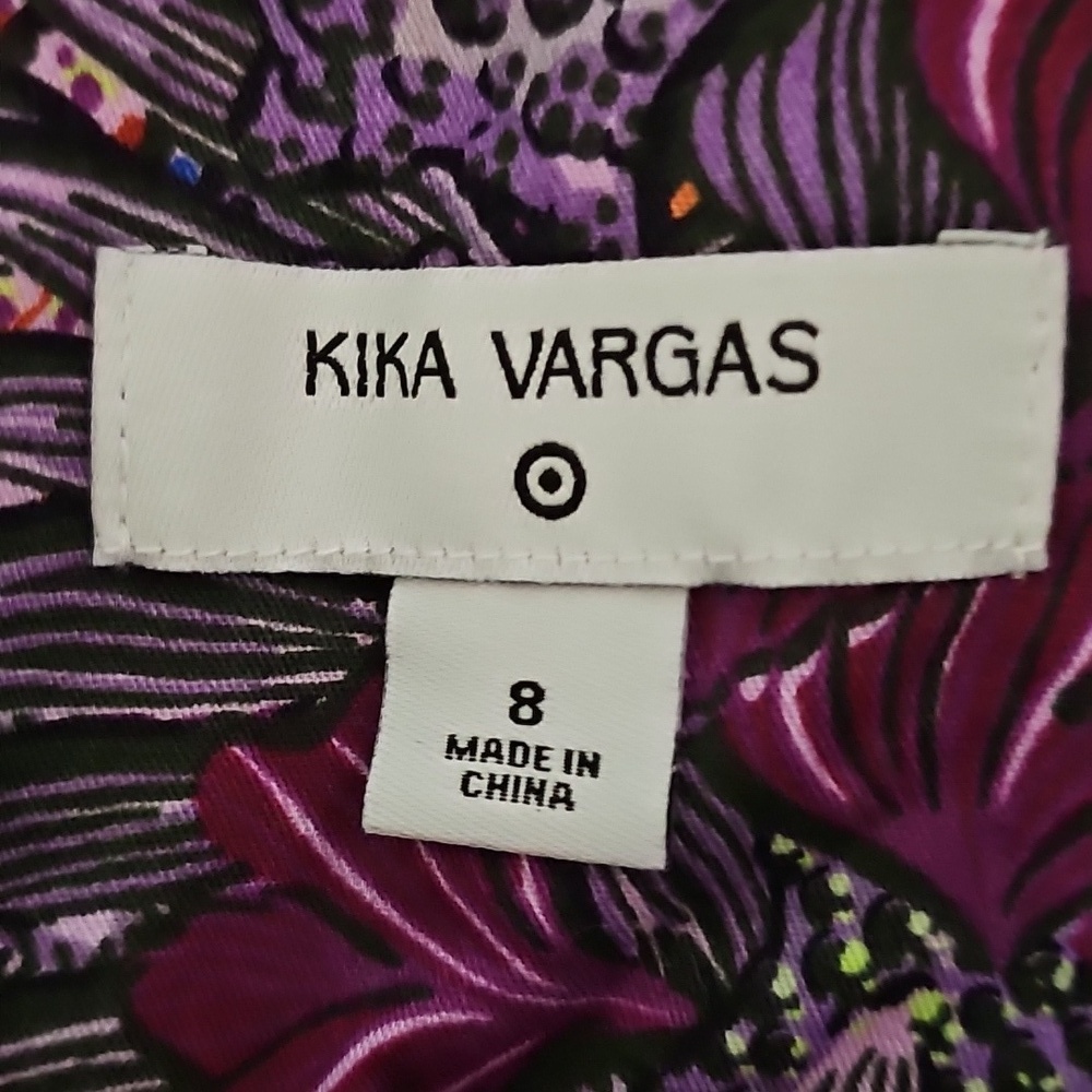 Kika Vargas x Target Women's Reef Scallop Edge Wrap Skirt Purple - Picture 4 of 5